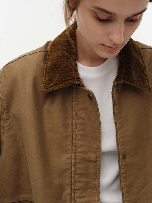 Mole skin hunting cotton jacket (Khaki)