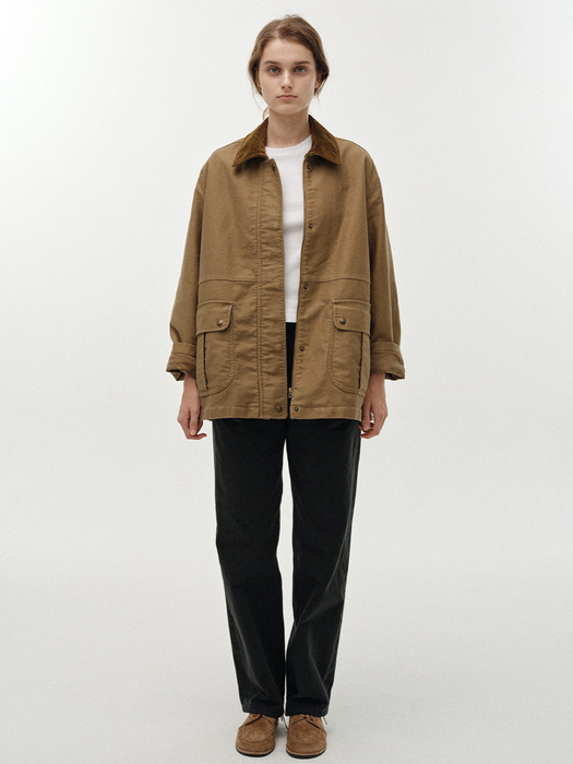 Mole skin hunting cotton jacket (Khaki)