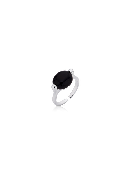 [Silver925] NC018 Bold Onyx Ring