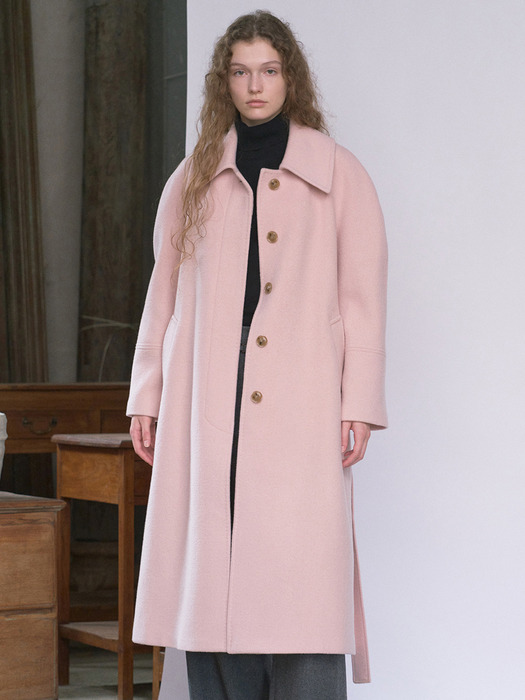 Belted Single Long Mac Coat VC2499CT905M