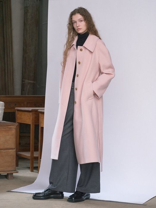 Belted Single Long Mac Coat VC2499CT905M