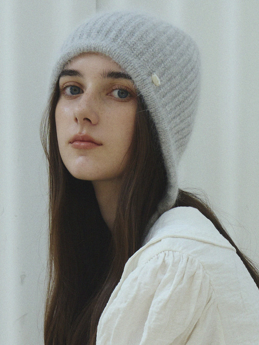 Angora strap beanie_7color