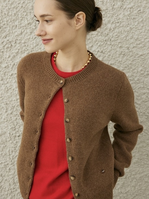 ROUEN KNIT CARDIGAN_CAMEL