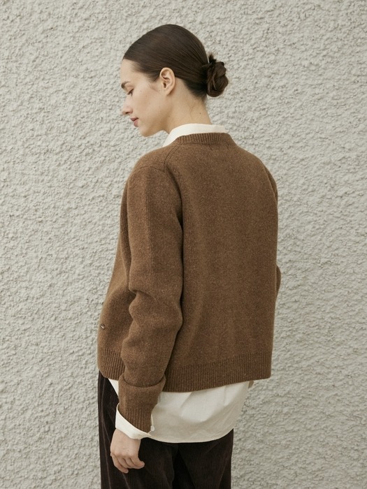 ROUEN KNIT CARDIGAN_CAMEL