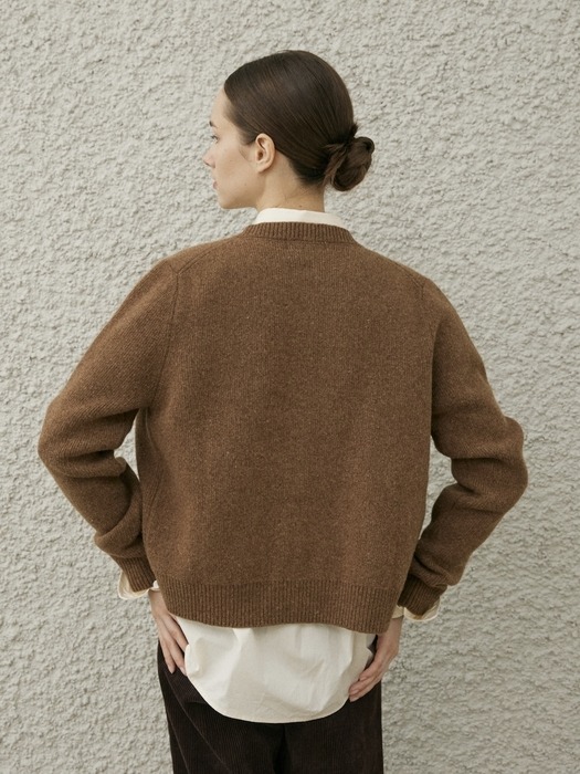 ROUEN KNIT CARDIGAN_CAMEL