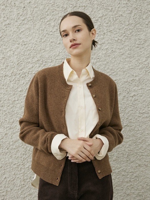 ROUEN KNIT CARDIGAN_CAMEL