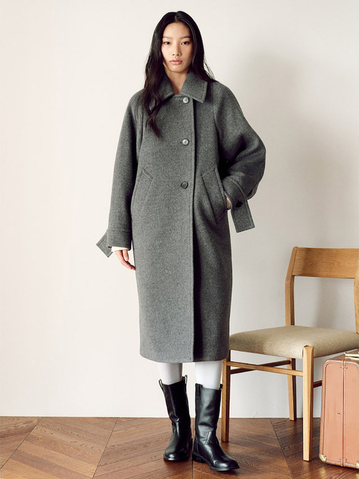 Signature Volume Silhouette Coat  Grey (KE4X30M023)