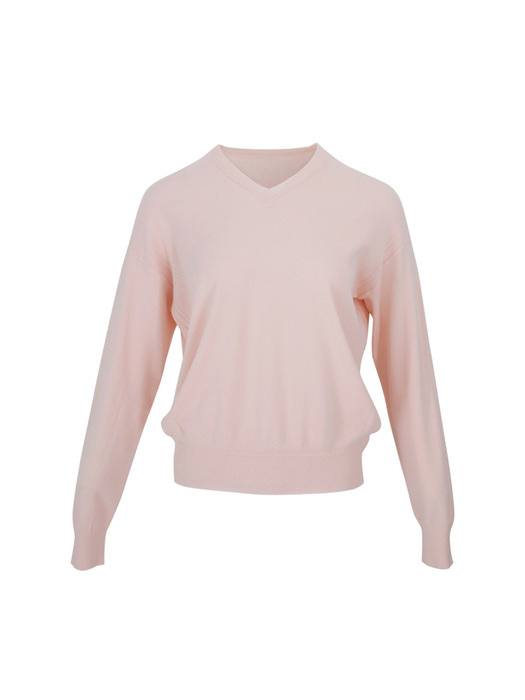 Basic Drop Puff Shoulder V Neck Knitwear (6colors) VKNIT_047