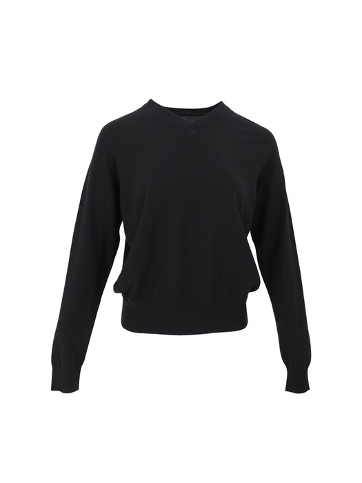 Basic Drop Puff Shoulder V Neck Knitwear (6colors) VKNIT_047