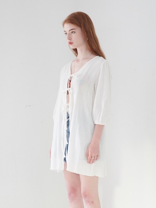 COTTON ROBE_WHITE