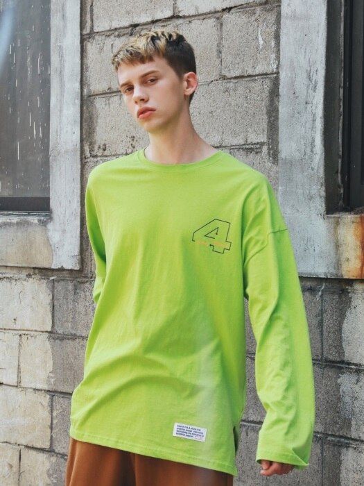[UNISEX] DIAL OVER LONG SLEEVE_LIME
