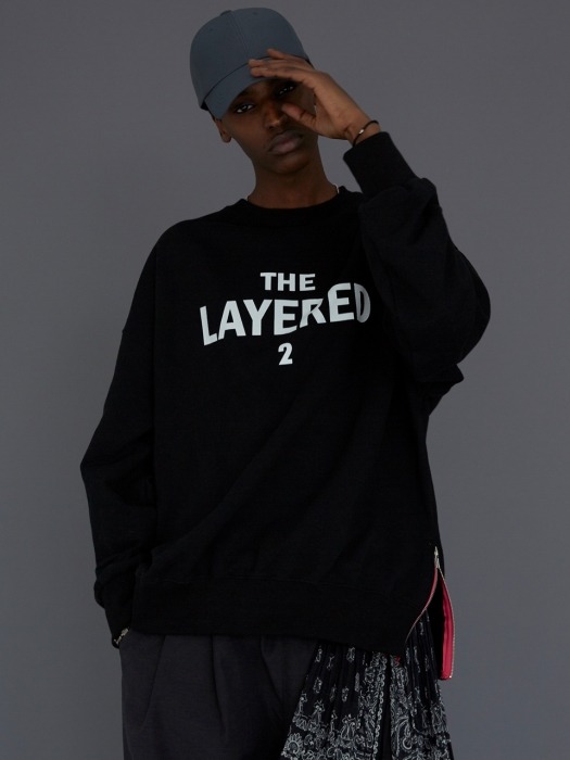 THE LAYERED 2 SWEATSHIRT BLACK