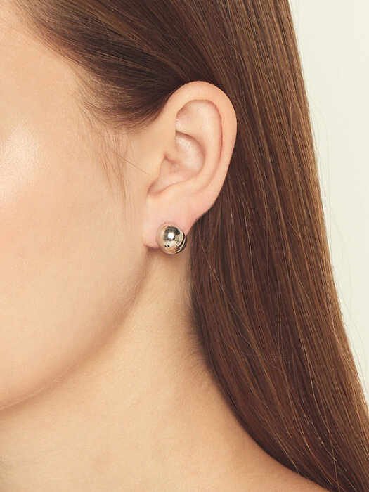 silver ball earring_s