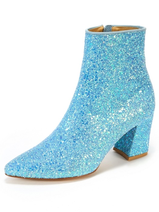 The Glitter boots_Glitter Sky Blue