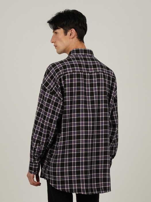 FRANK CHECK SHIRTS_BLACK