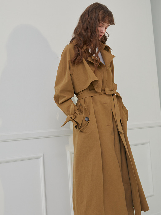 FINE TRANCH COAT_BEIGE