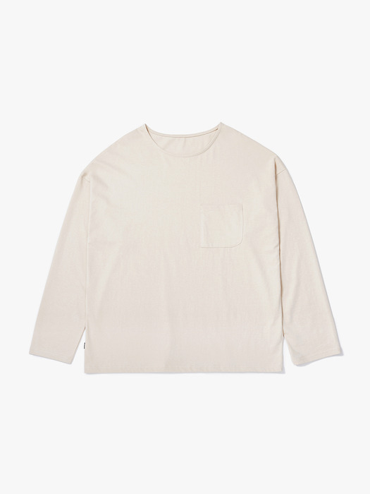 BOATNECK LONG SLEEVE [BEIGE]