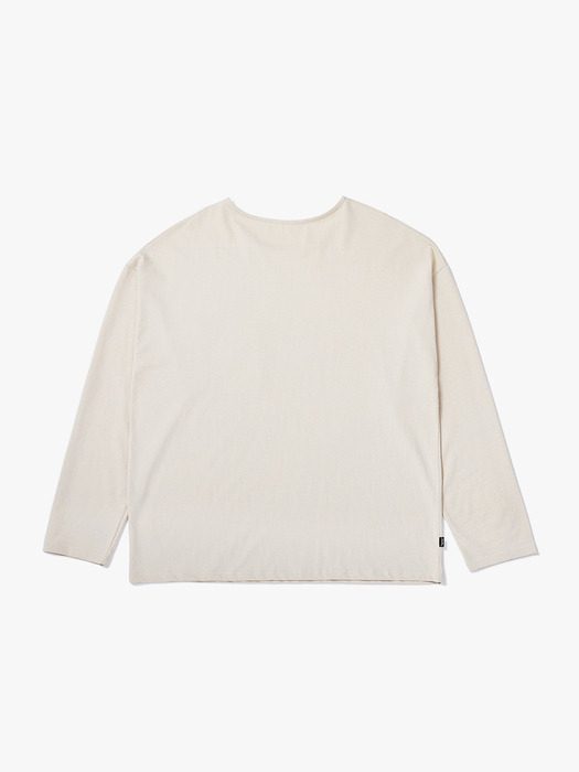 BOATNECK LONG SLEEVE [BEIGE]