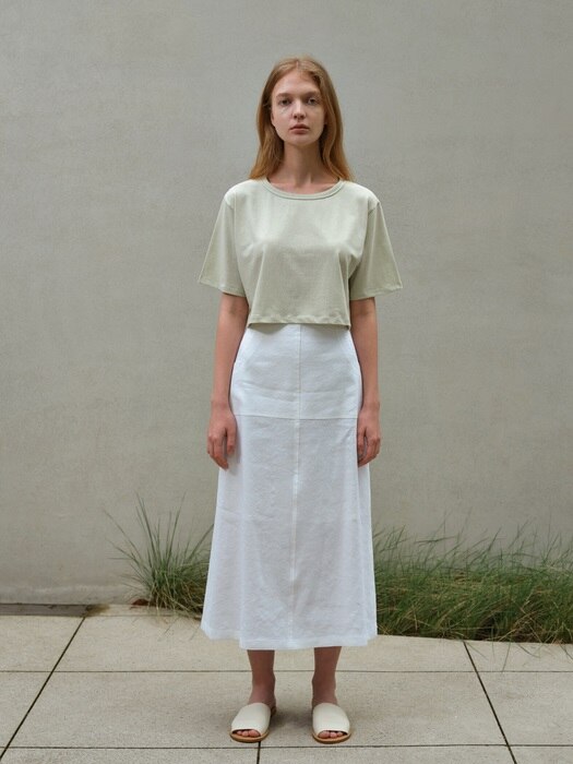 pocket skirt (white)