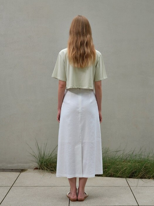 pocket skirt (white)