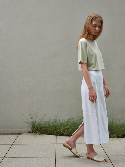 pocket skirt (white)