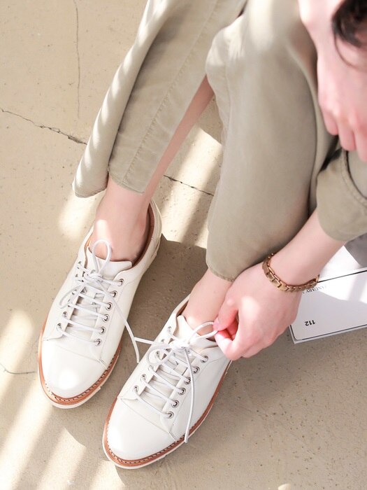 BlackLabel Goodyear-Welt Vibram White Sneakers #6500
