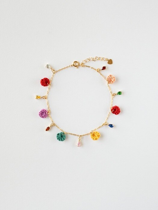 Rainbow gold(925s) chain anklet