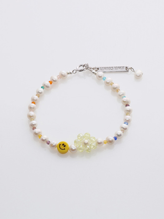 Smile Face Beads Bracelet Set