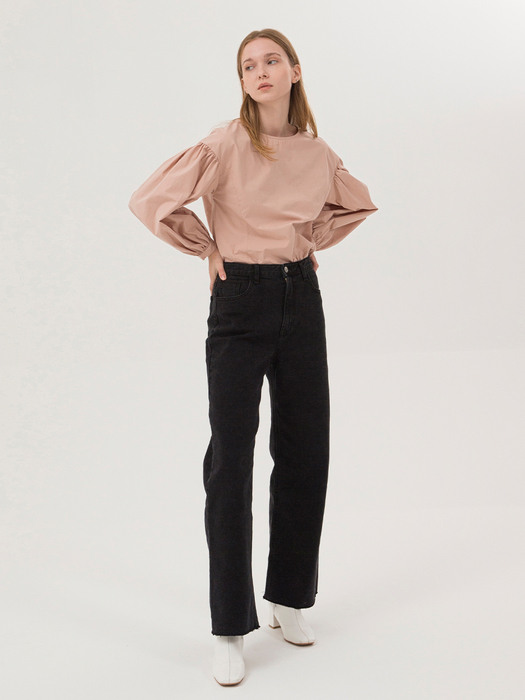 Volume Stitch Blouse - Peach