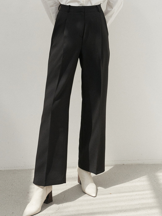 iuw836 wide slacks (black)