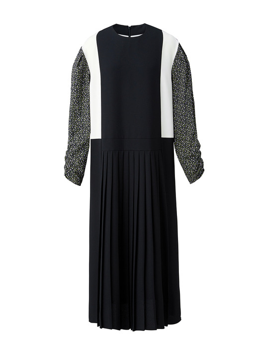[EXCLUSIVE] Colourway pleats dress - Black
