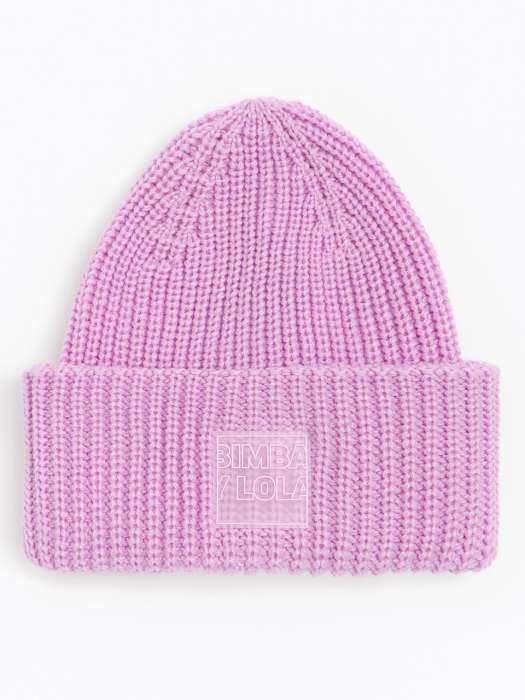 Lilac knit hat_B206AIH001VO