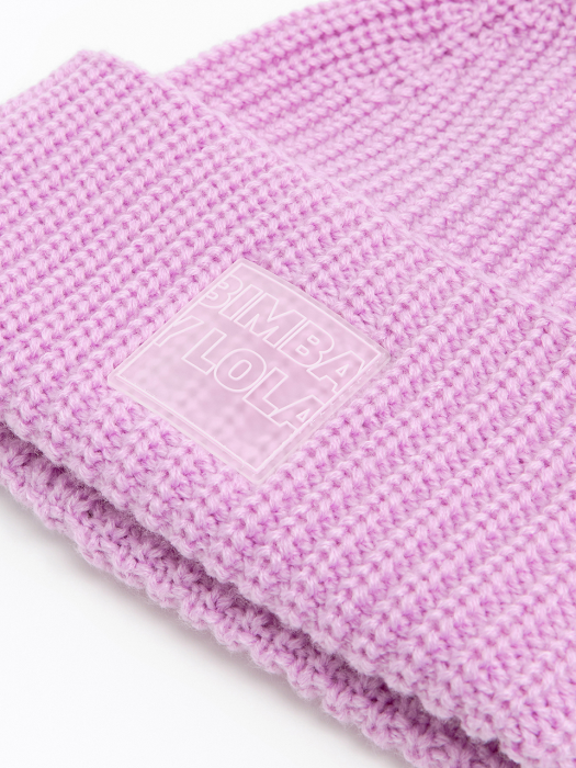 Lilac knit hat_B206AIH001VO