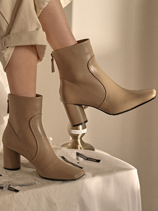 1418 Shio Ankle Boots-khaki beige