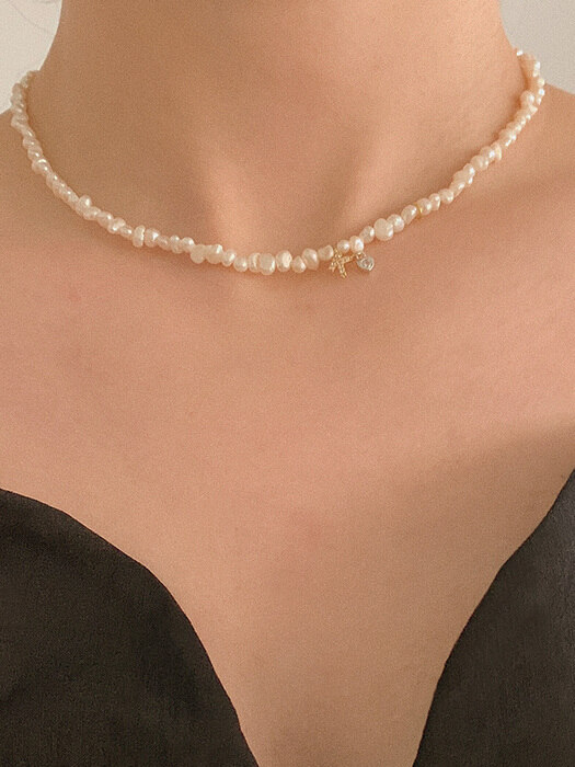[단독]deep is your glitter necklace (Silver 925)