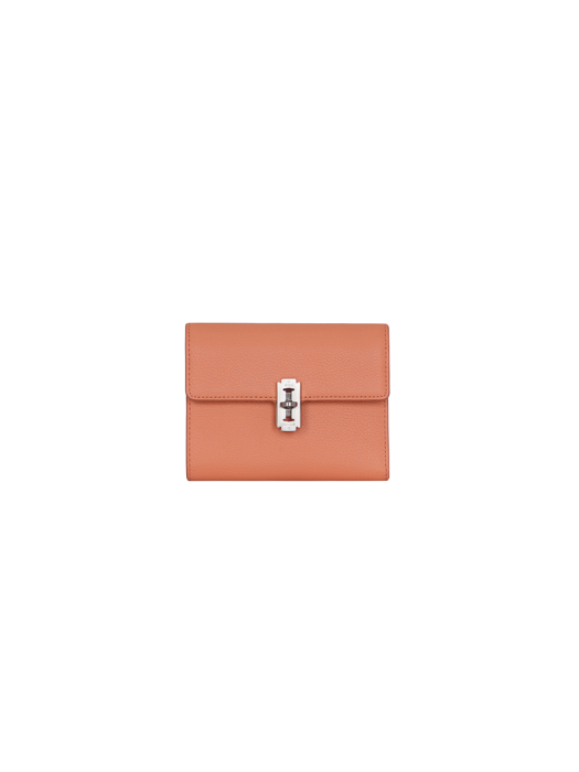 Perfec folded middle wallet (퍼펙 3단 중지갑) Coral