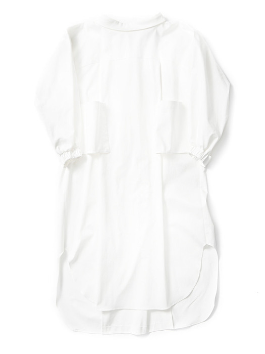 REVERSE SHIRT DRESS  / 리버스 셔츠 드레스 화이트