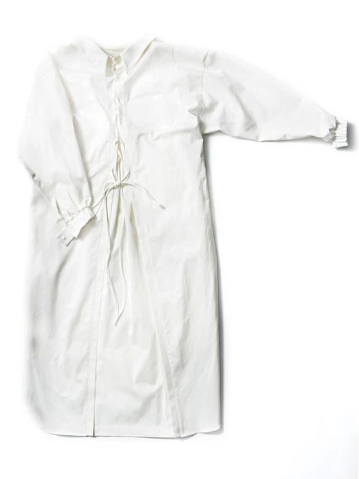 REVERSE SHIRT DRESS  / 리버스 셔츠 드레스 화이트