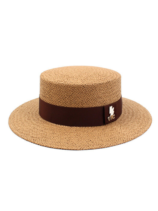 Brown Line Brown Panama Hat 여름페도라