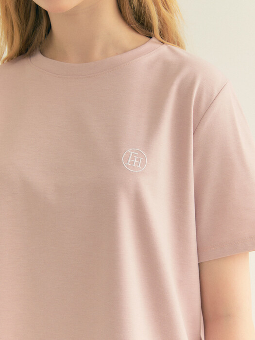 Standard Logo Ronud Neck T-shirt (Pink)