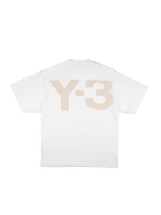 Y-3 백 로고 반팔 티셔츠 GV4186 CWHITE