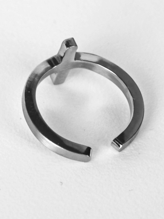 CROSS RING (SURGICAL STEEL)