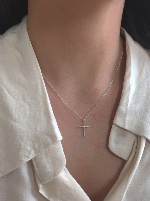 Silver925 mini cross necklace