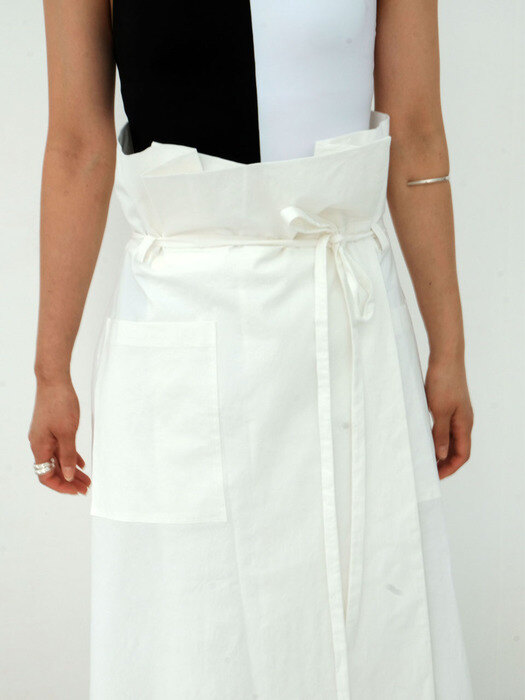 Highwaist wrap skirt white