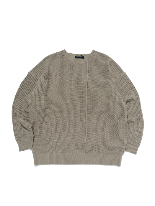 CB SQUARE KNIT (KHAKI BEIGE)