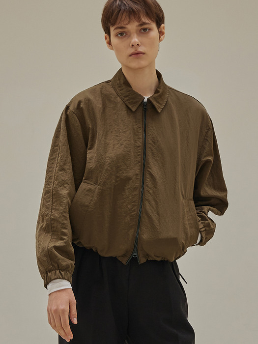 Nylon jacket (brown)