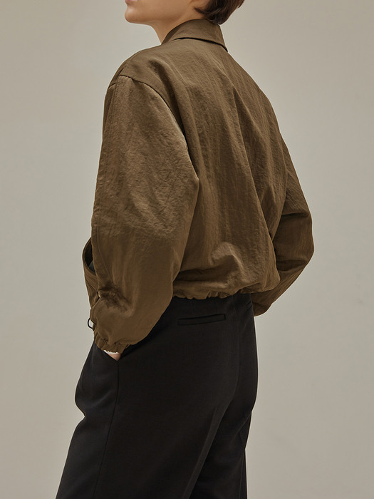 Nylon jacket (brown)