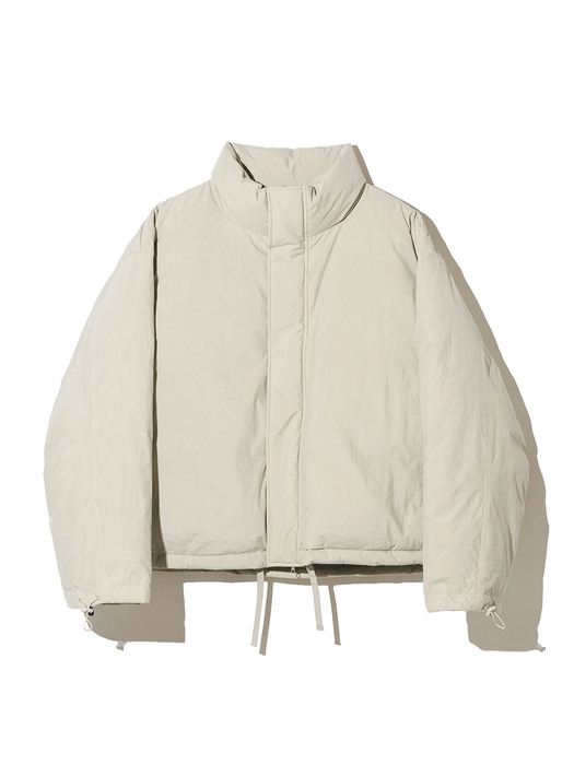 tidy short down parka beige