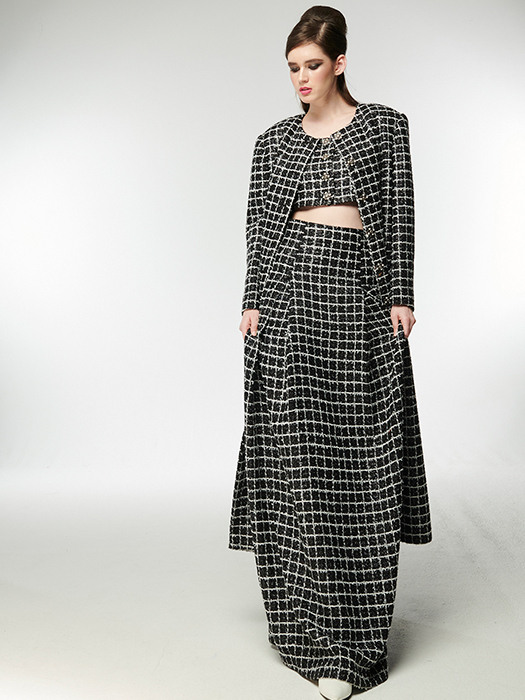 TWEED LONG SKIRT