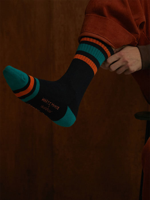 GODEUN X MARJI HOUSE SOCKS NAVY